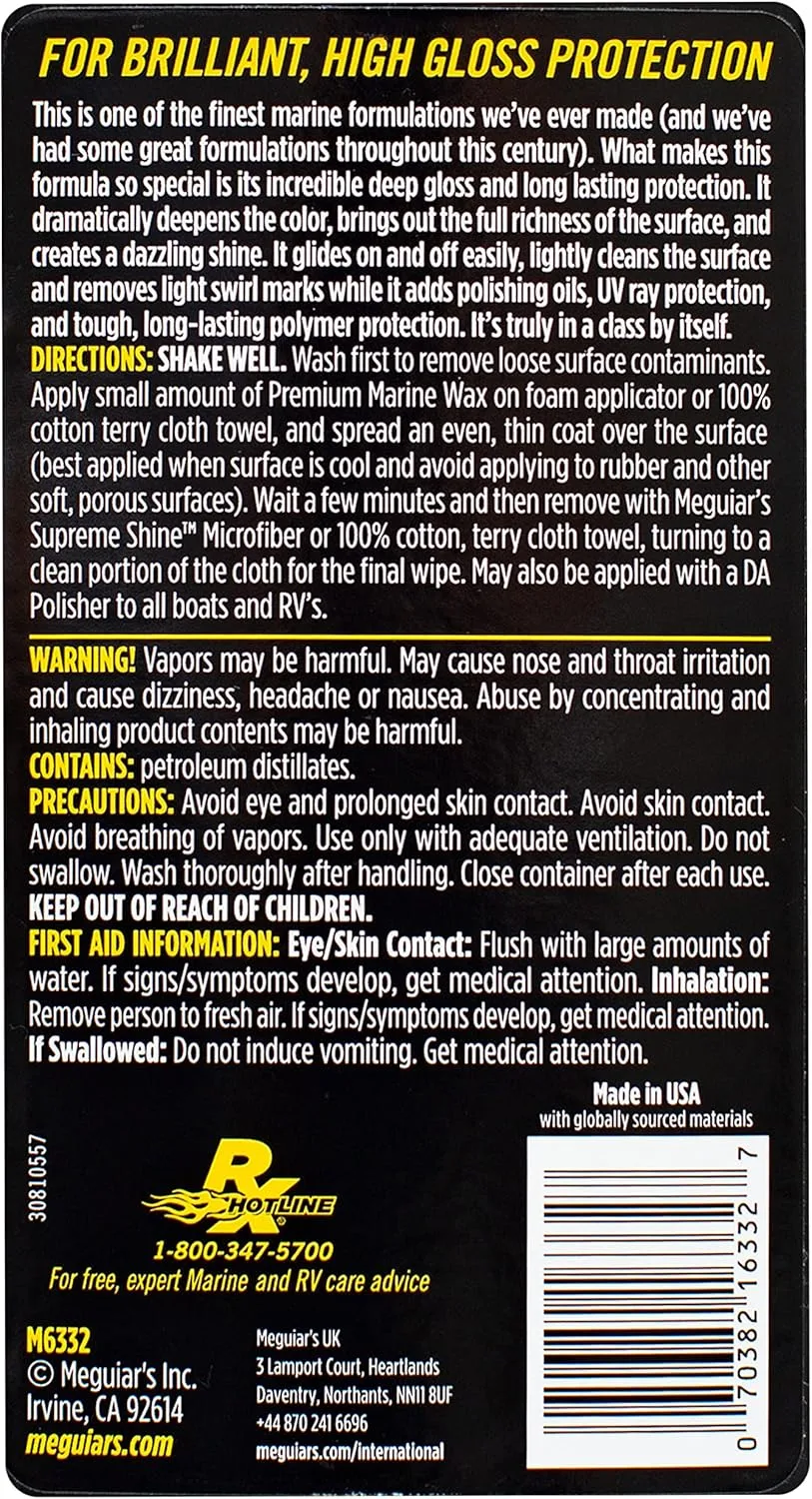 Meguiar's Flagship Premium Marine Wax