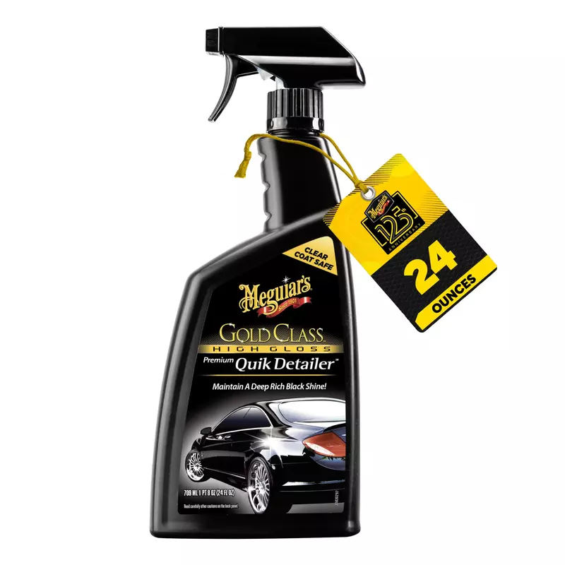 Meguiar's Gold Class High Gloss Quik Detailer Spray, Preserves Wax, 24 oz