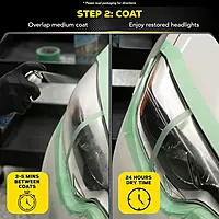Meguiar's Two Step Headlight Restoration Kit, Headlight Cleaner Restores Clear Car Plastic and Protects from Re-Oxidation