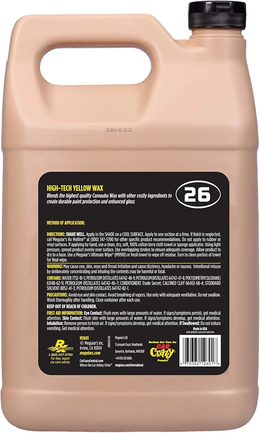 Meguiar's Mirror Glaze Hi-Tech Yellow Liquid Wax