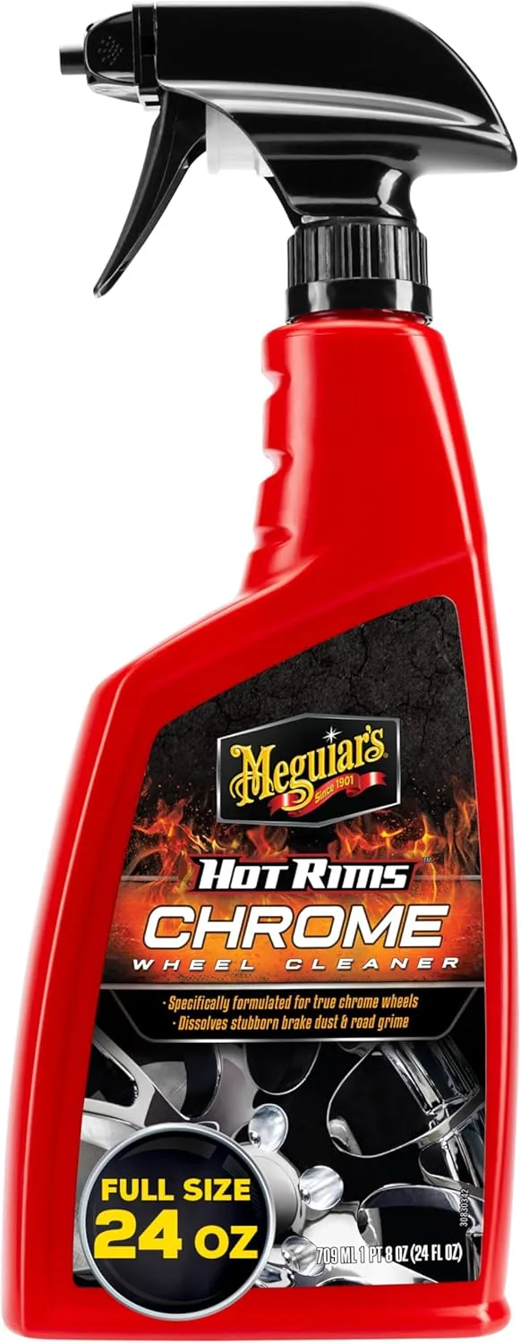 Meguiar's Hot Rims Wheel Cleaner, 24 Oz Spray Bottle