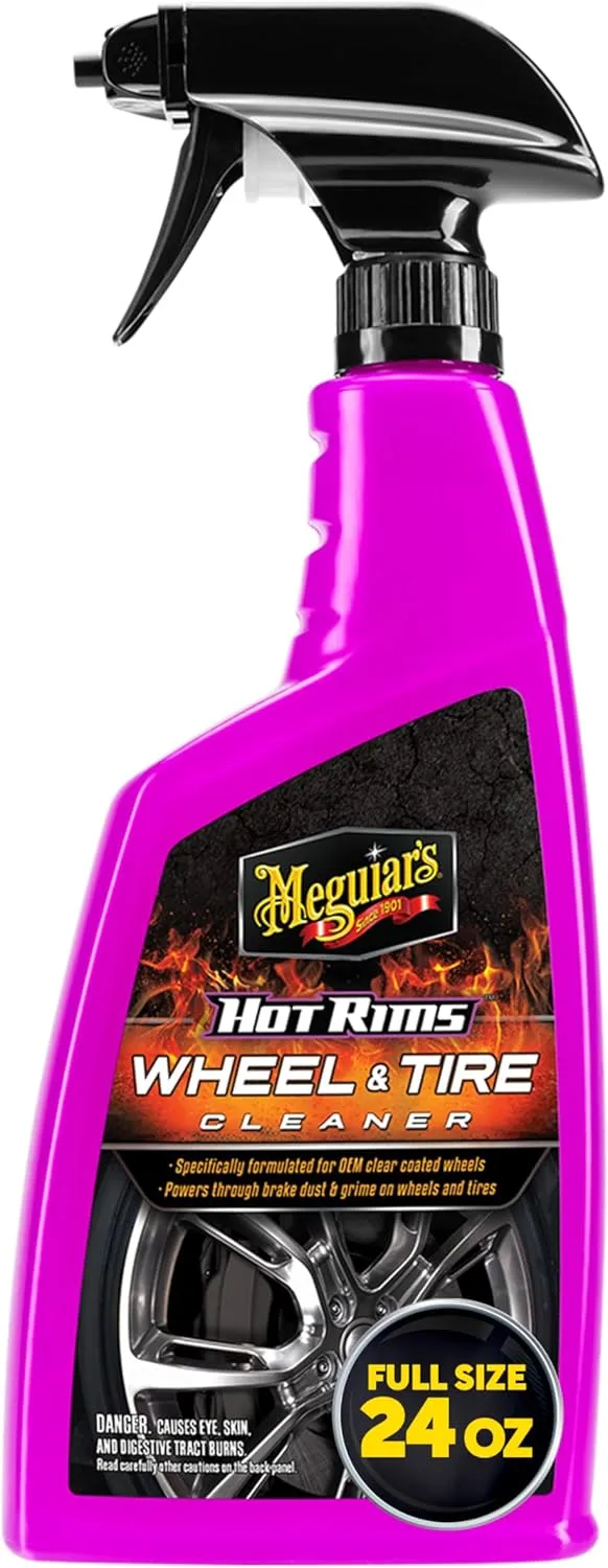 Meguiar's Hot Rims Wheel Cleaner, 24 Oz Spray Bottle