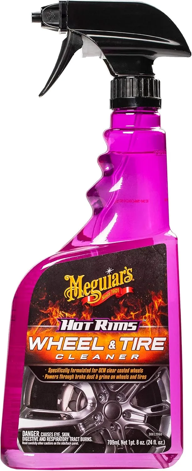 Meguiar's Hot Rims Wheel Cleaner, 24 Oz Spray Bottle