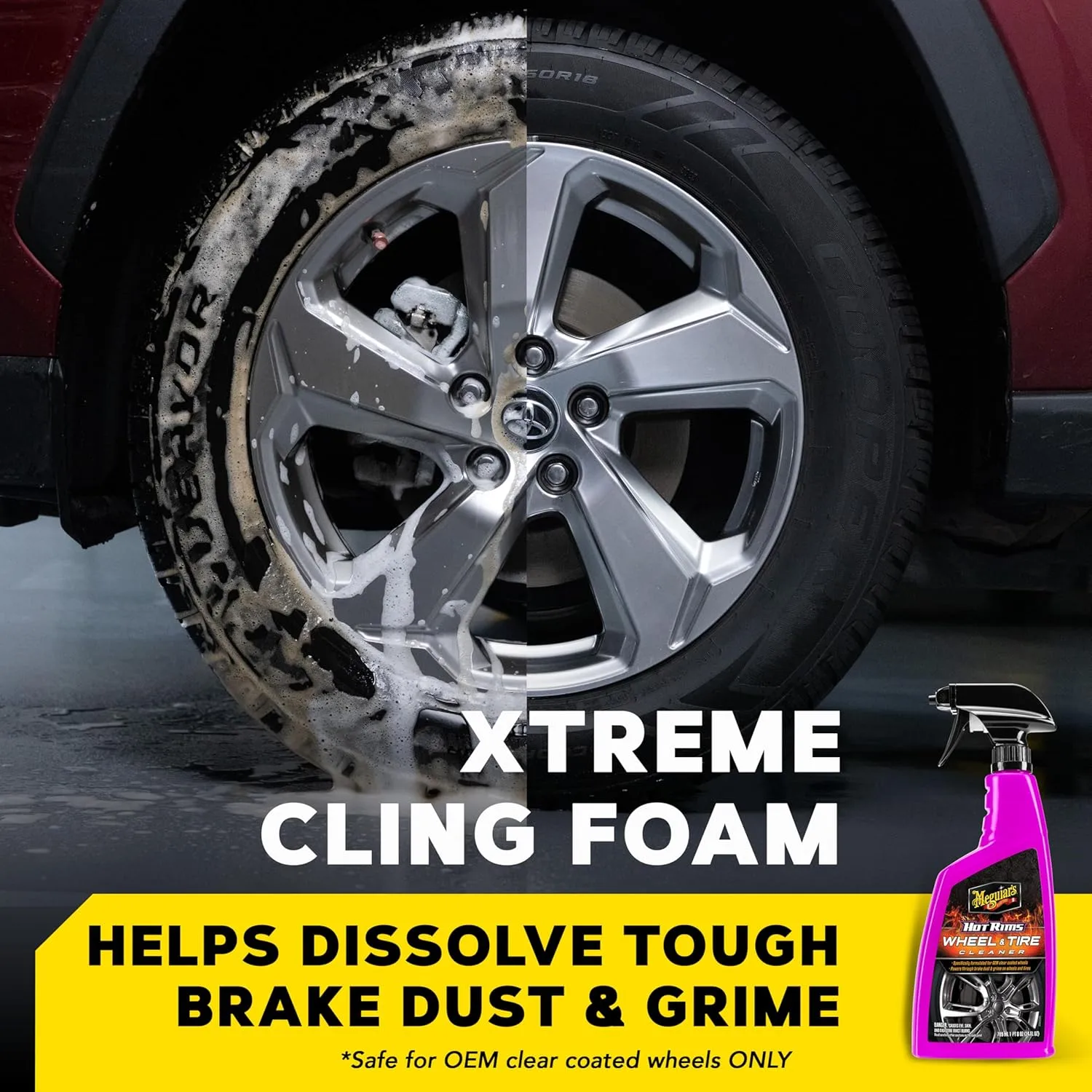 Meguiar's Hot Rims Wheel Cleaner, 24 Oz Spray Bottle