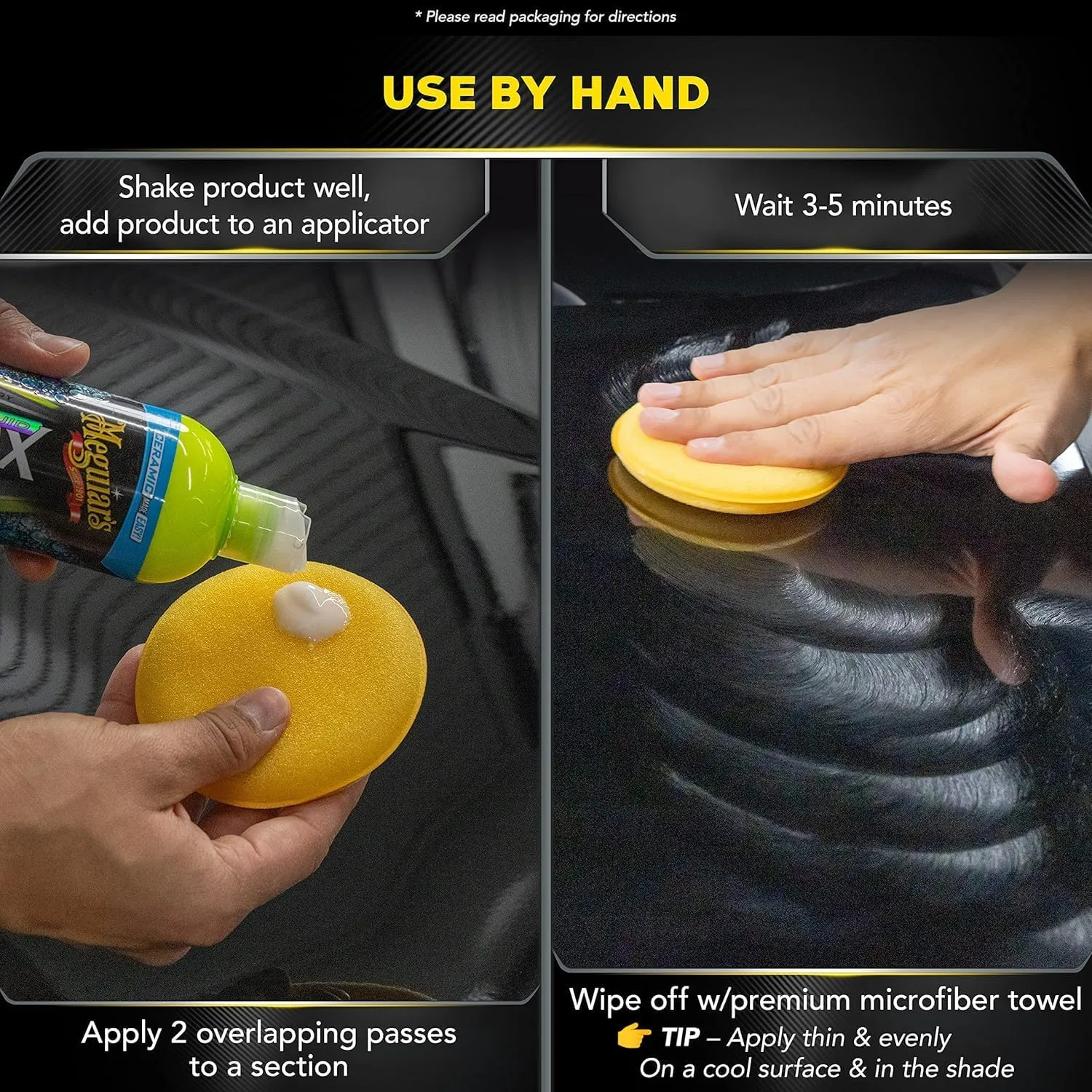 Meguiar's G200416EU Hybrid Ceramic Liquid Car Wax 473ml Advanced SiO2 Technology Liquid Wax