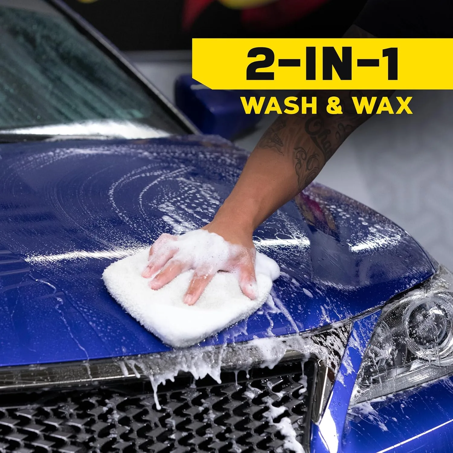 Meguiar's Hybrid Ceramic Wash & Wax - Sophisticated Car Wash Gently Cleans and Adds Shine and Slickness While Boosting Paint