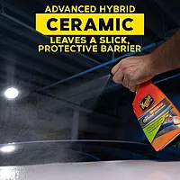 Meguiar’s Hybrid Ceramic Waterless Wash & Wax - Waterless Car Wash Spray with Ceramic Chemistry for a Slick