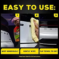 Meguiar’s Hybrid Ceramic Waterless Wash & Wax - Waterless Car Wash Spray with Ceramic Chemistry for a Slick