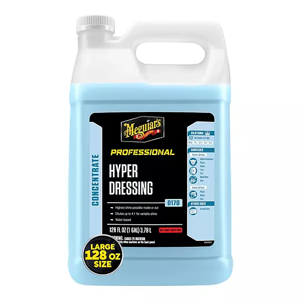 Meguiar's D17001 Hyper Dressing - 1 Gallon – Give Your Car’s Trim Pieces the Best Shine & Gloss Pre-Wax