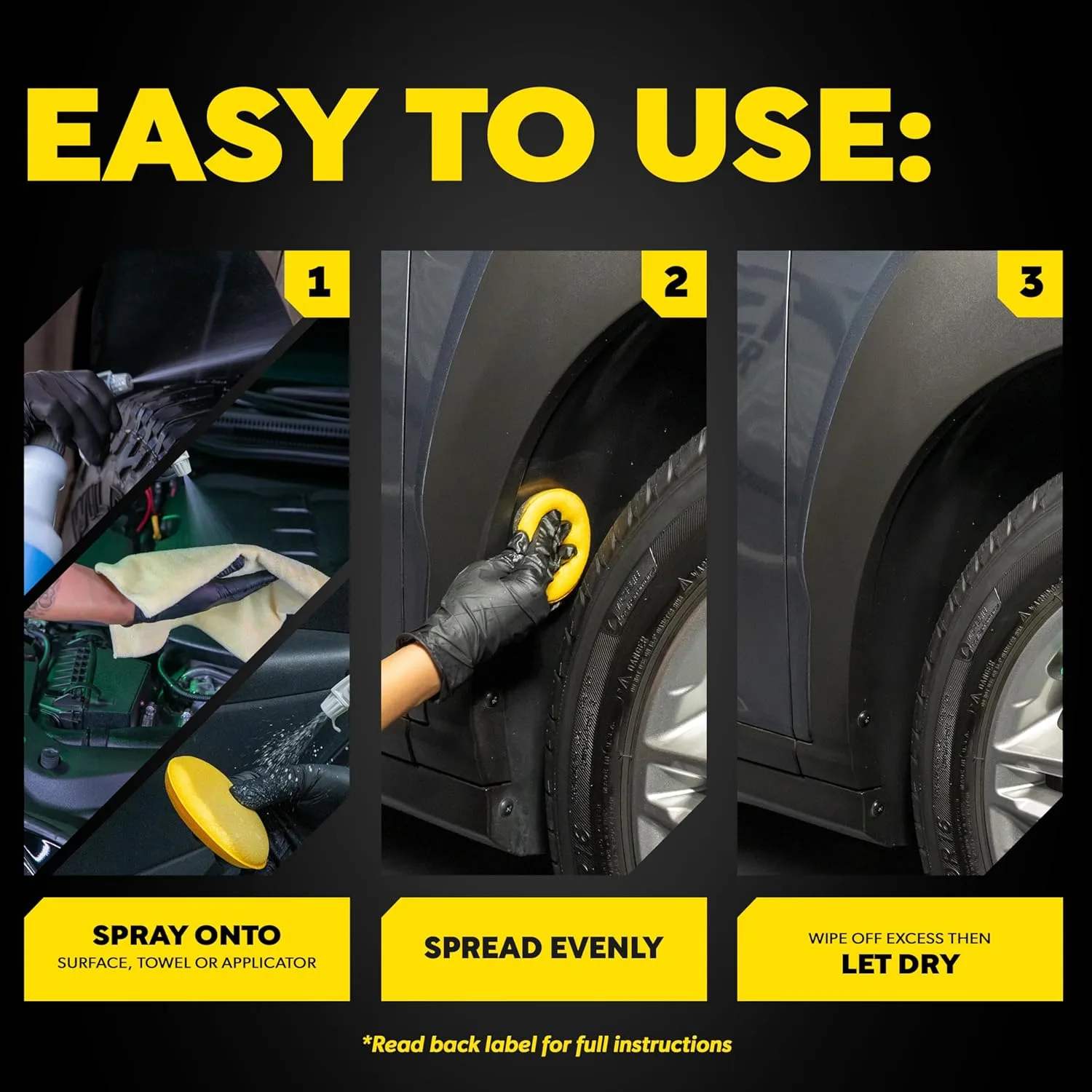 Meguiar's D17001 Hyper Dressing - 1 Gallon – Give Your Car’s Trim Pieces the Best Shine & Gloss Pre-Wax