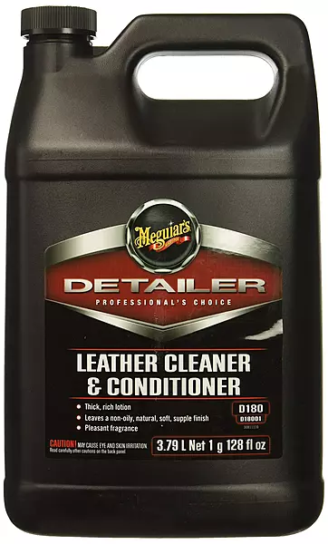 Meguiar’s Professional Leather Cleaner & Conditioner D18001 - 1 Gallon Leather Cleaner & Conditioner Specifically Formulated