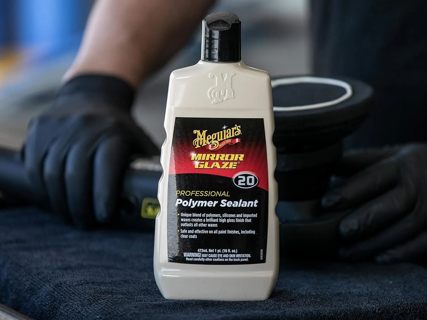 MEGUIAR'S Mirror Glaze Polymer Sealant – Brilliant High Gloss Wax Protection – M2016, 16 oz