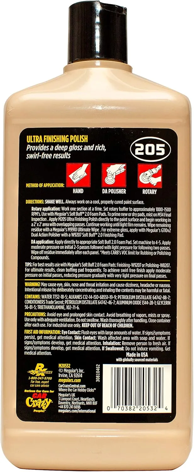 Meguiar's Mirror Glaze Ultra-Cut Compound & Ultra Finishing Polish