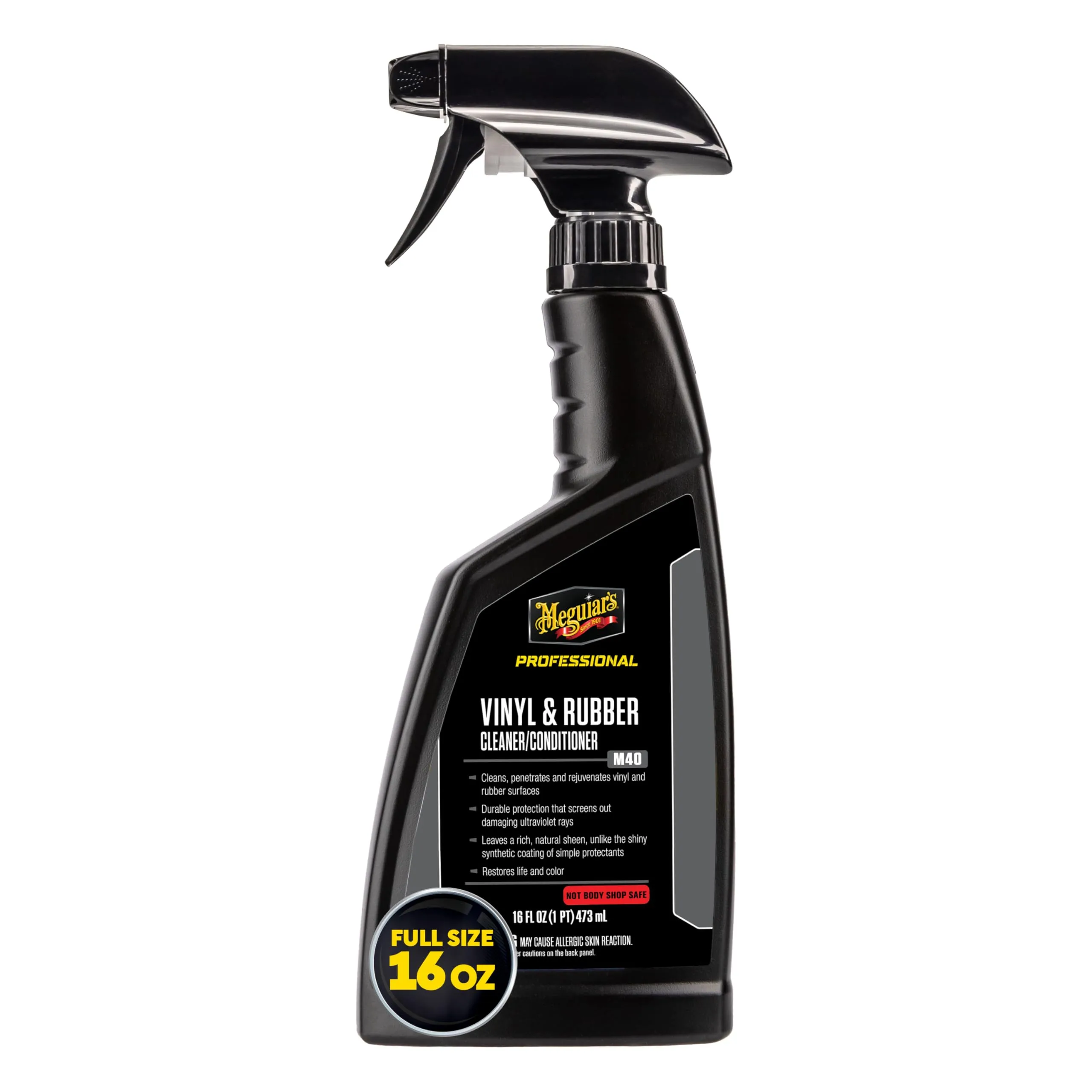 Meguiar's Professional Vinyl and Rubber Cleaner Conditioner M4016 - Pro-Grade for Interior and Exterior