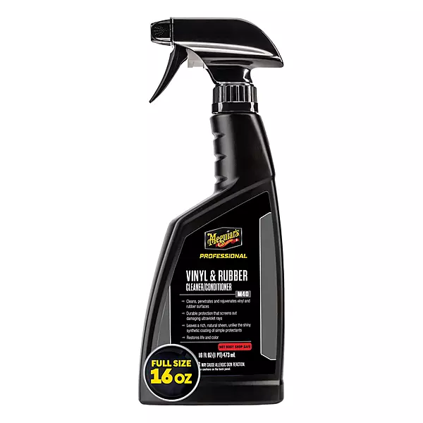Meguiar's Professional Vinyl and Rubber Cleaner Conditioner M4016 - Pro-Grade for Interior and Exterior