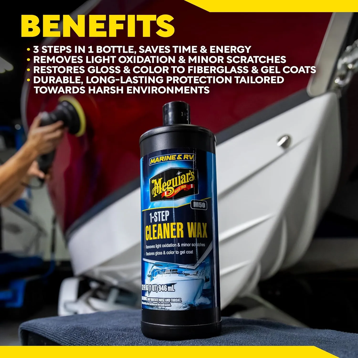 Meguiar's Marine/RV One Step Cleaner Wax