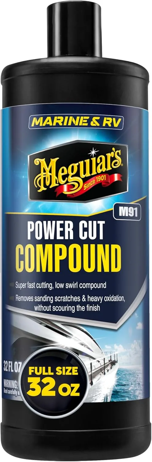 Meguiar's Marine/RV Gel Coat Compound - Restores Color and Gloss