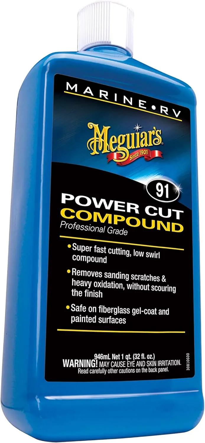 Meguiar's Marine/RV Gel Coat Compound - Restores Color and Gloss