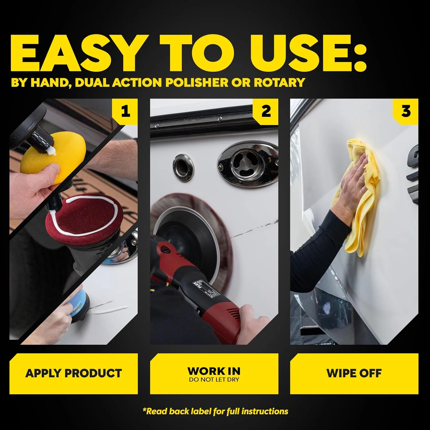 Meguiar's Marine/RV Gel Coat Compound - Restores Color and Gloss