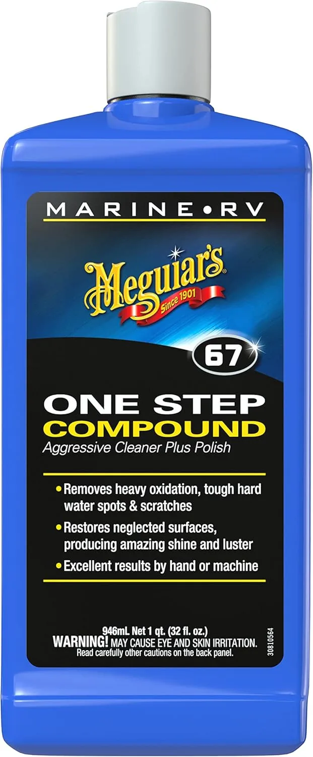Meguiar's Marine/RV Gel Coat Compound - Restores Color and Gloss