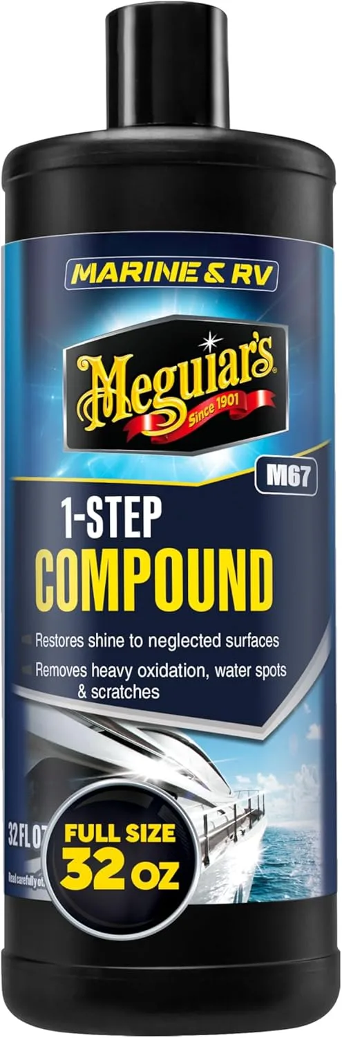 Meguiar's Marine/RV Gel Coat Compound - Restores Color and Gloss