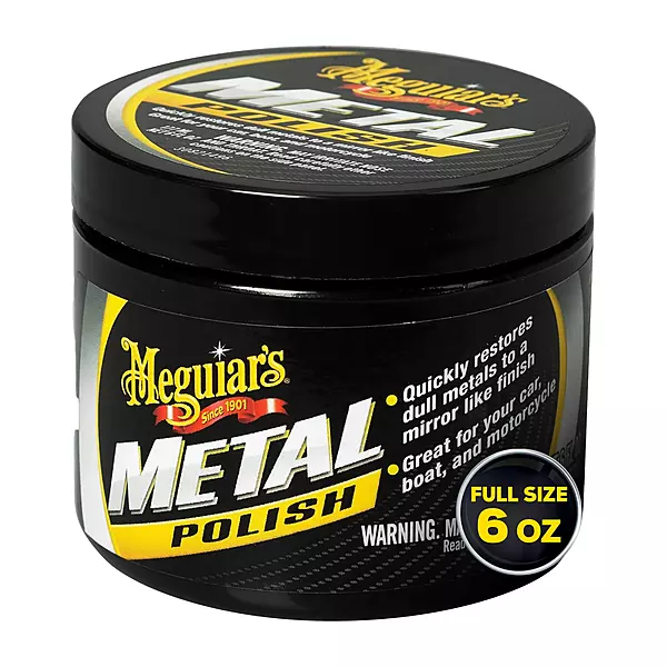 Meguiar's G211606 Metal Polish, Safe for All Uncoated Metals, Removes Stains and Swirls for a Quick and Easy Clean