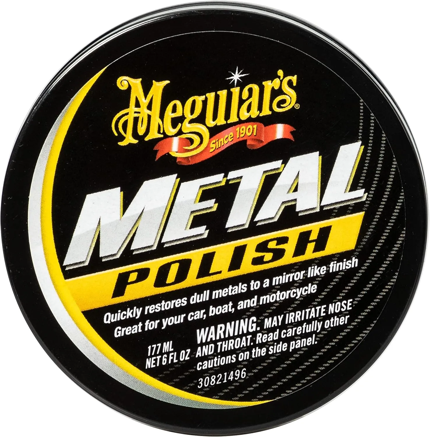 Meguiar's G211606 Metal Polish, Safe for All Uncoated Metals, Removes Stains and Swirls for a Quick and Easy Clean