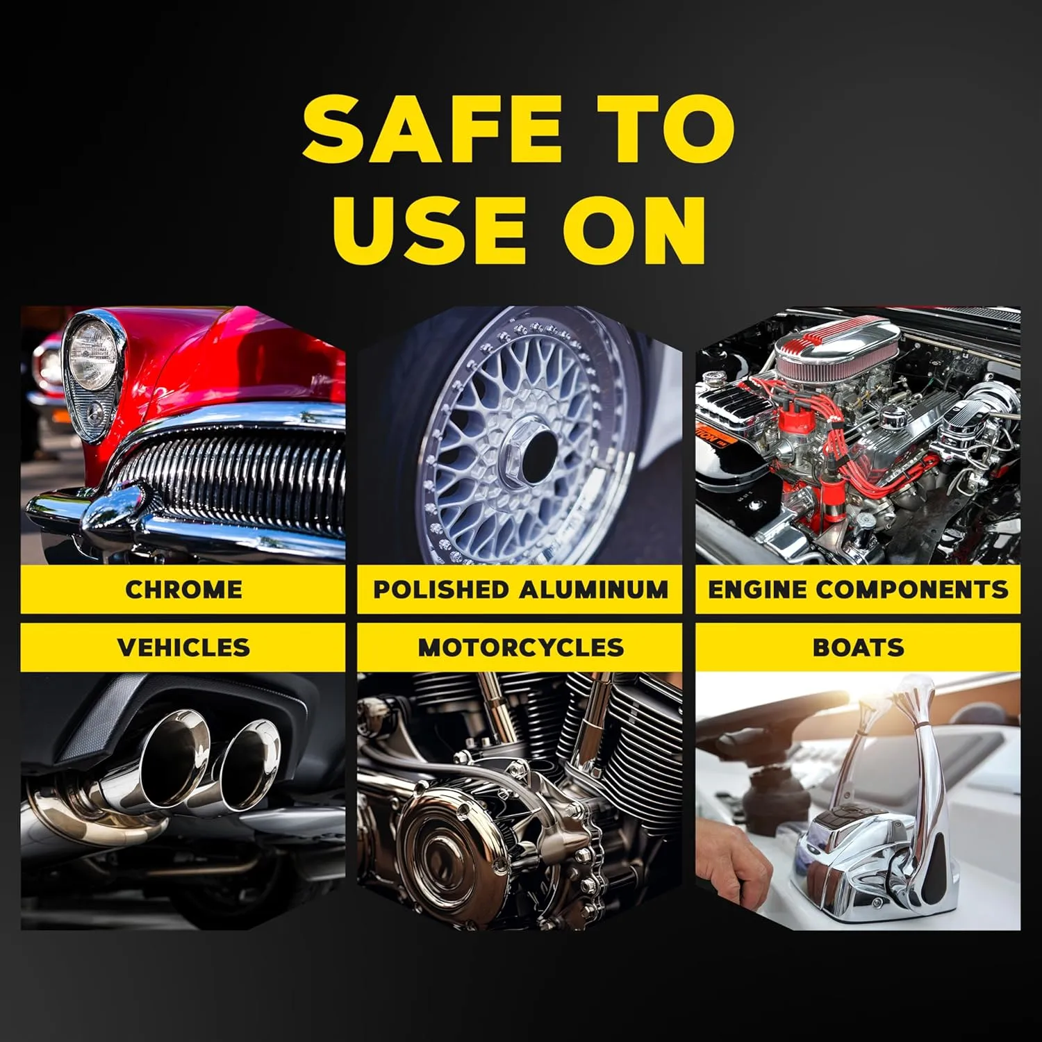Meguiar's G211606 Metal Polish, Safe for All Uncoated Metals, Removes Stains and Swirls for a Quick and Easy Clean