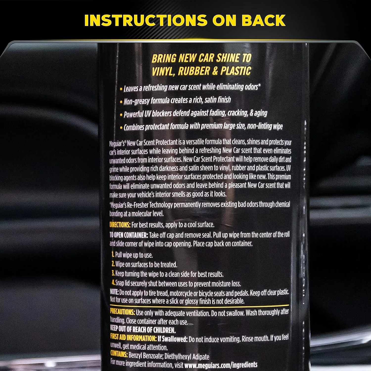 MEGUIAR'S New Car Scent Protectant — Interior Vinyl, Rubber & Plastic