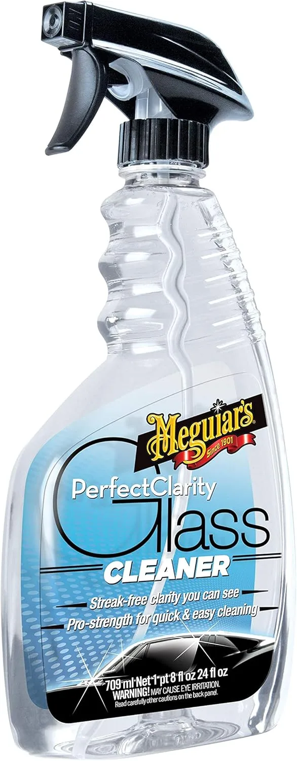 Meguiar's Perfect Clarity Glass Cleaner, Anti-Hazing Streak-Free, 24 oz