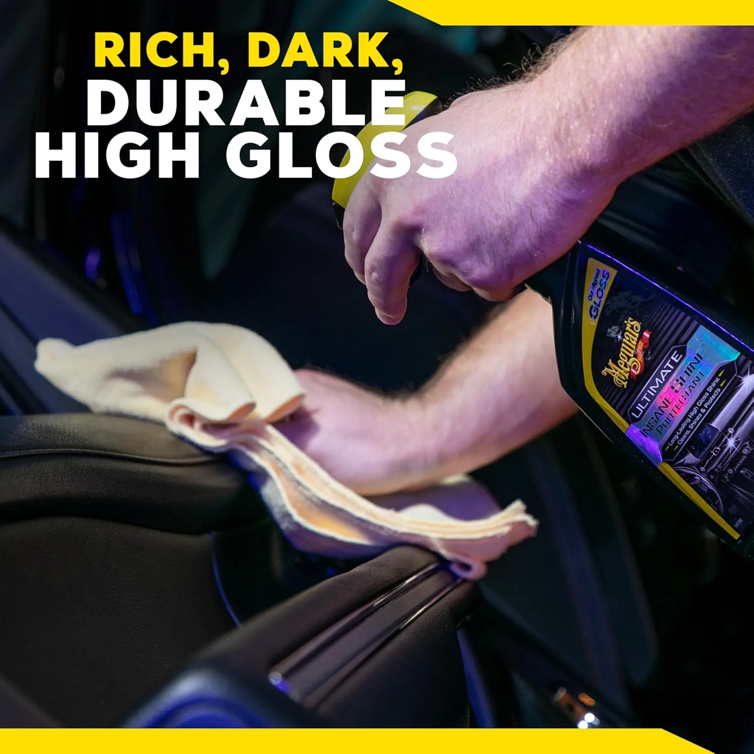 Meguiar's G220216 Ultimate Insane Shine Protectant, Car Cleaning Spray That Creates a Lasting and Glossy Shine