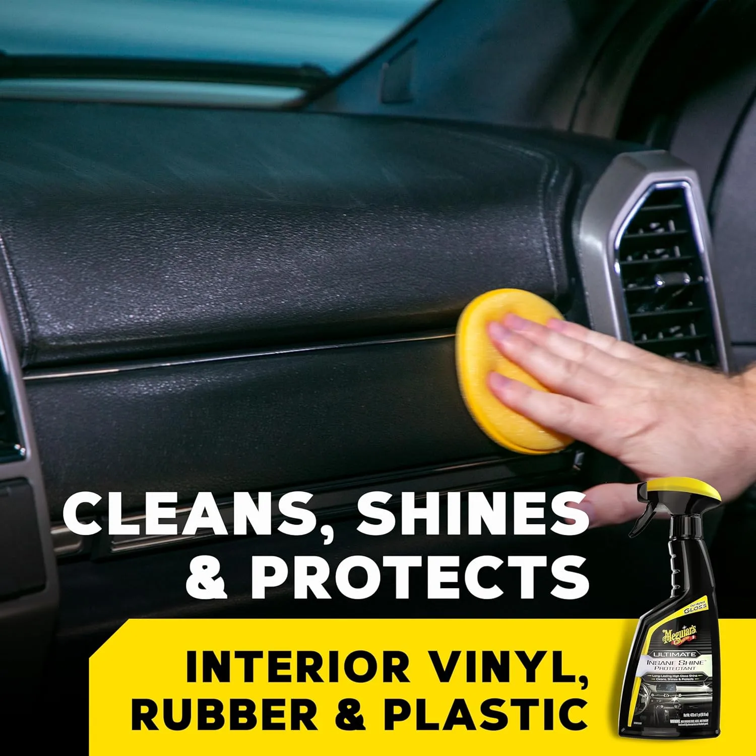 Meguiar's G220216 Ultimate Insane Shine Protectant, Car Cleaning Spray That Creates a Lasting and Glossy Shine