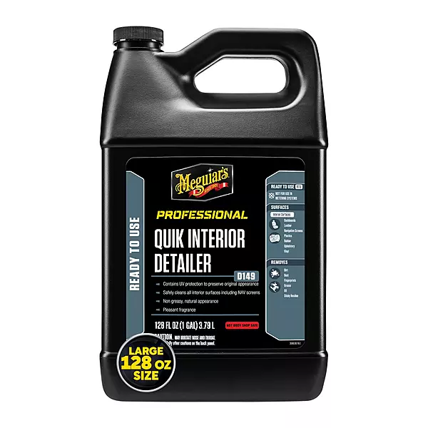 Meguiar's D14901 Detailer Quik Interior Detailer 3.79L safely cleans all interior surfaces 128 Fl Oz (Pack of 1) Quik