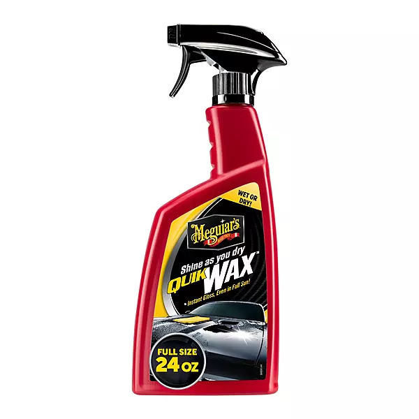 Meguiar's A1624 Quik Wax - Easy-to-Use Spray Wax for Gloss, Shine & Protection - Wet or Dry Use, 24 Oz.