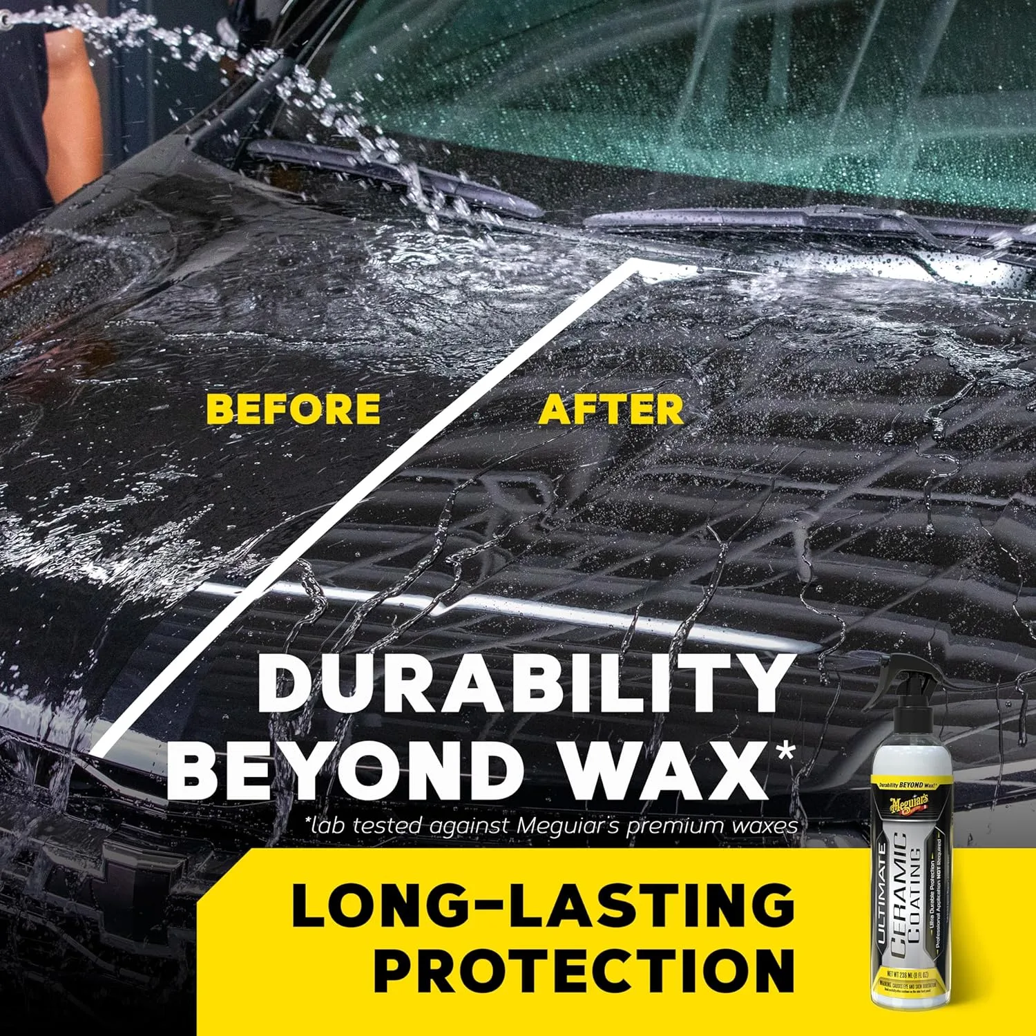 Meguiar's Ultimate Ceramic Coating - Ultra-Durable Cutting-Edge Ceramic Protection with Excellent Water Beading While also