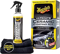 Meguiar's Ultimate Ceramic Coating Kit - Premium Kit for Cars Delivers Ultra-Durable Ceramic Protection with High Water