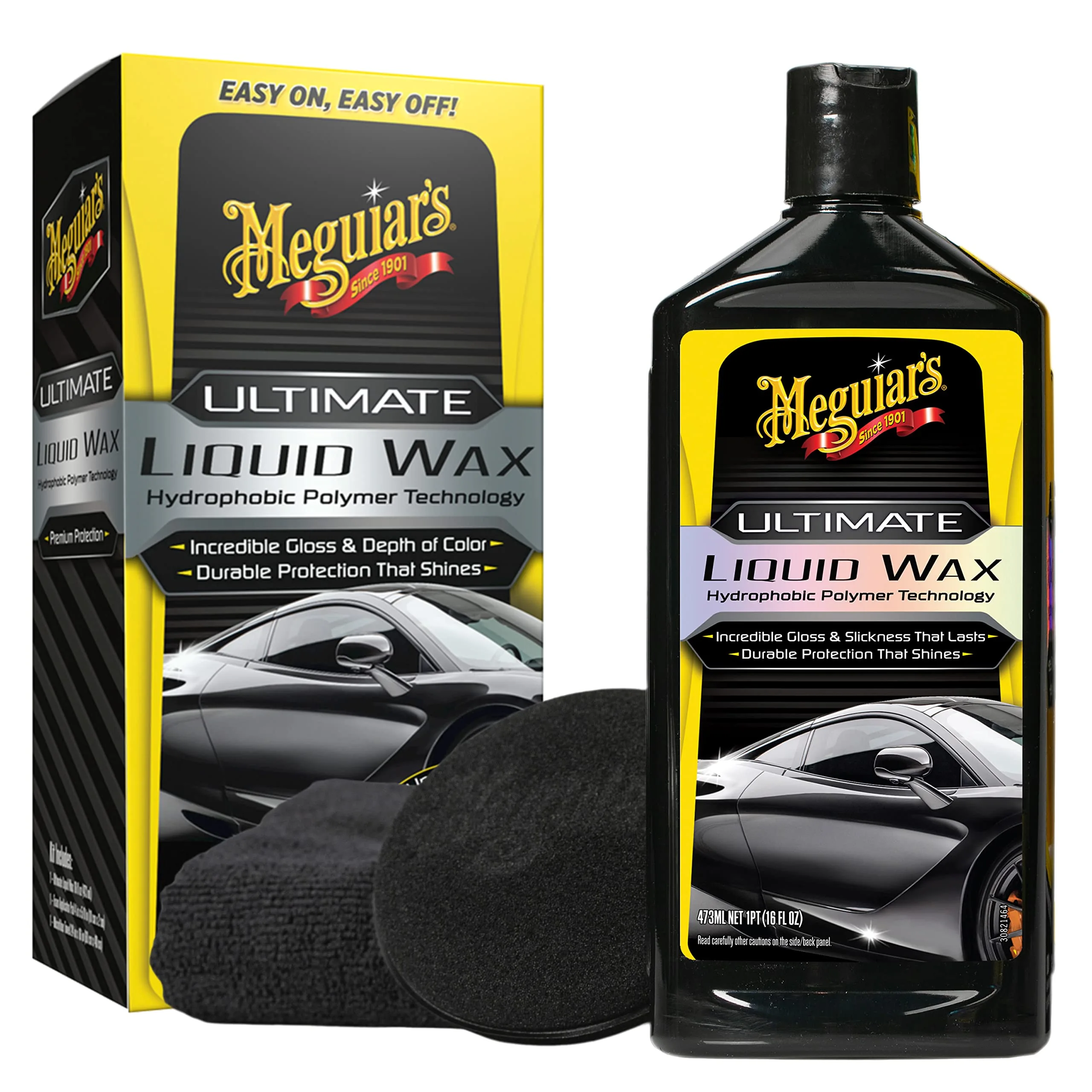 Meguiar's Ultimate Liquid Wax, Improved Liquid Car Wax Formula for Durable Protection that Shines