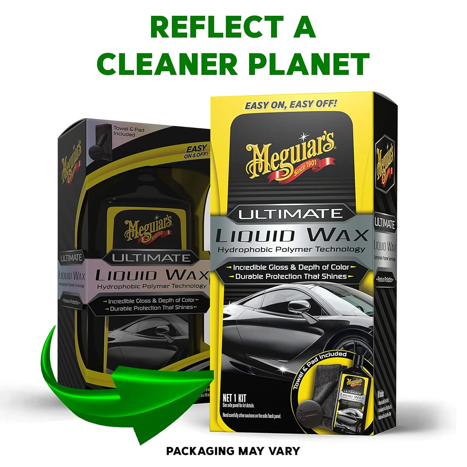 Meguiar's Ultimate Liquid Wax, Improved Liquid Car Wax Formula for Durable Protection that Shines