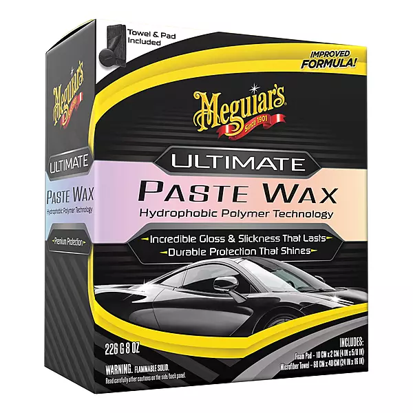 Meguiar's Ultimate Paste Wax - Premium Car Wax for a Deep, Reflective Shine Gloss with Long-Lasting Protection