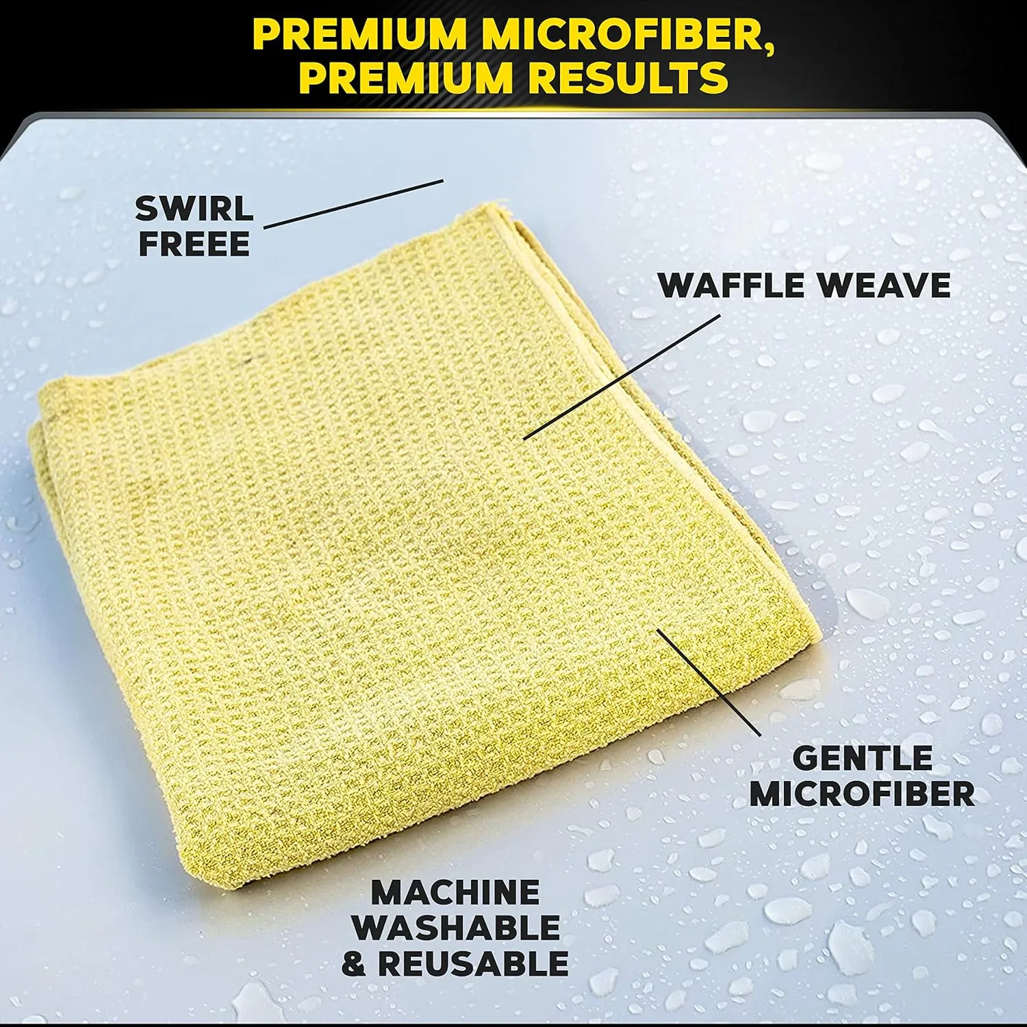 Meguiar's Water Magnet Microfiber Drying Towel, Premium Car Wash Microfiber Towel That’s Super Plush