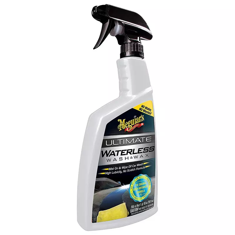 Meguiar's Ultimate Waterless Wash & Wax, Scratch-Free 2-in-1 Detailer, 26 oz