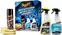Meguiar’s Waterless Wash Kit - This Premium Car Detailing Kit Gently Removes Dirt and Grime