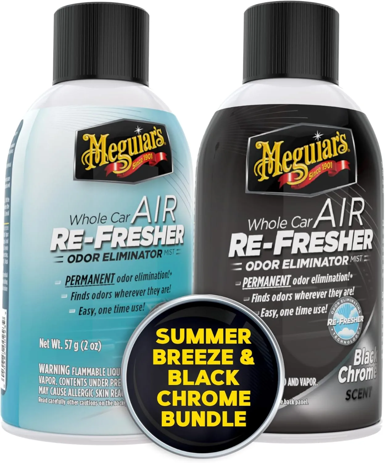 Meguiar's Whole Car Air Refresher Odor Eliminator - Summer Breeze Scent