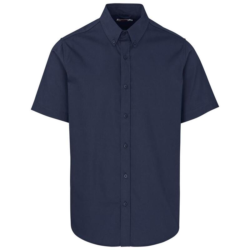Moderna Brushed Cotton Twill Short Sleeve Shirt