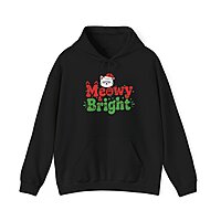 Meowy & Bright Cat Holiday Hoodie
