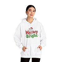 Meowy & Bright Cat Holiday Hoodie