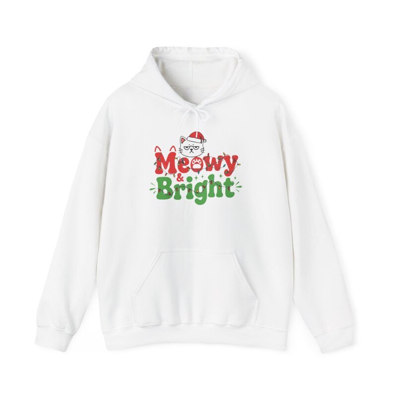 Meowy & Bright Cat Holiday Hoodie