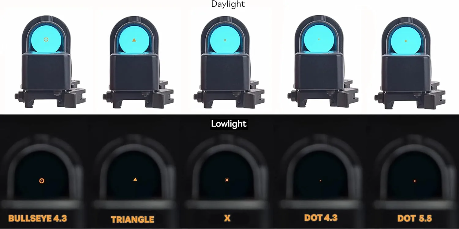 MEPROLIGHT Mepro M21 Self-Powered Day and Night Reflex Sight with Tritium and Fiber Optics