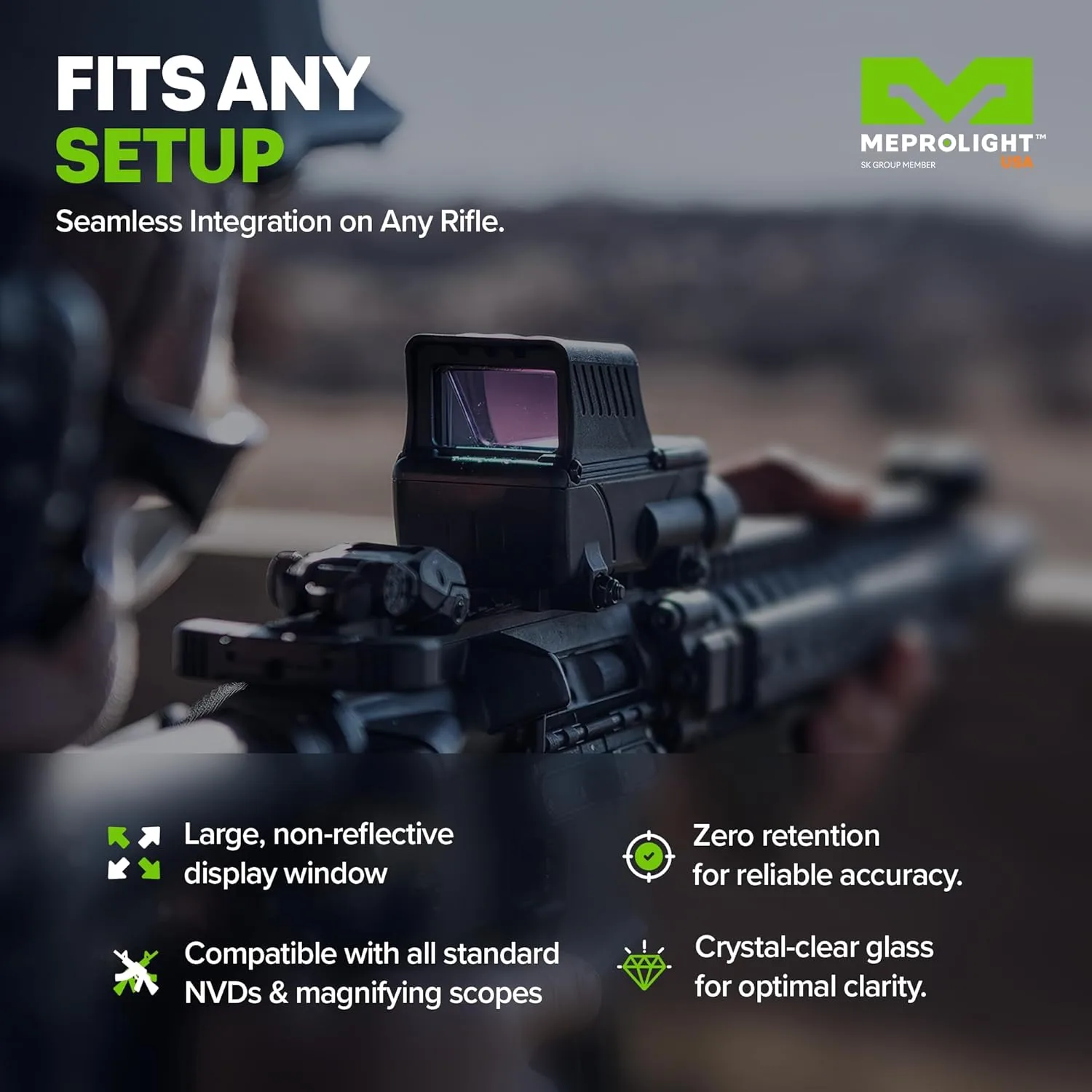 MEPROLIGHT MEPRO RDS PRO V2 Mil-Spec Electro Optic Red Dot Sight