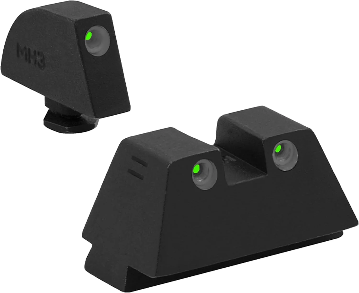 Meprolight Tru-Dot Tritium Suppressor Height Pistol Night Sights, Tritium Green Dot Front Sight
